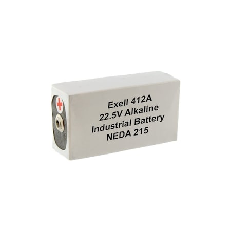 Exell Battery 412A Alkaline 22.5V Battery NEDA 215, 15F20, BLR122 412A